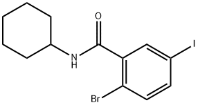 2-Bromo-N-cyclohexyl-5-iodobenzamide 구조식 이미지