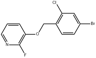 3-[(4-Bromo-2-chlorophenyl)methoxy]-2-fluoropyridine Structure