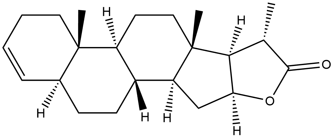 Pregn-3-ene-20-carboxylic acid, 16-hydroxy-, γ-lactone, (5α,16β,20S)- Structure