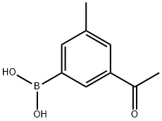 (3-Acetyl-5-methylphenyl)boronic acid Structure