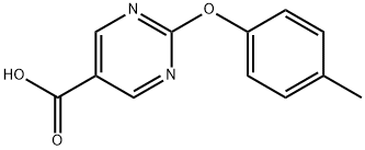 2-(P-tolyloxy)pyrimidine-5-carboxylic acid Structure