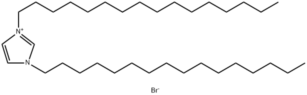 1H-Imidazolium, 1,3-dihexadecyl-, bromide (1:1) Structure