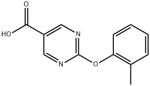 2-(o-tolyloxy)pyrimidine-5-carboxylic acid Structure