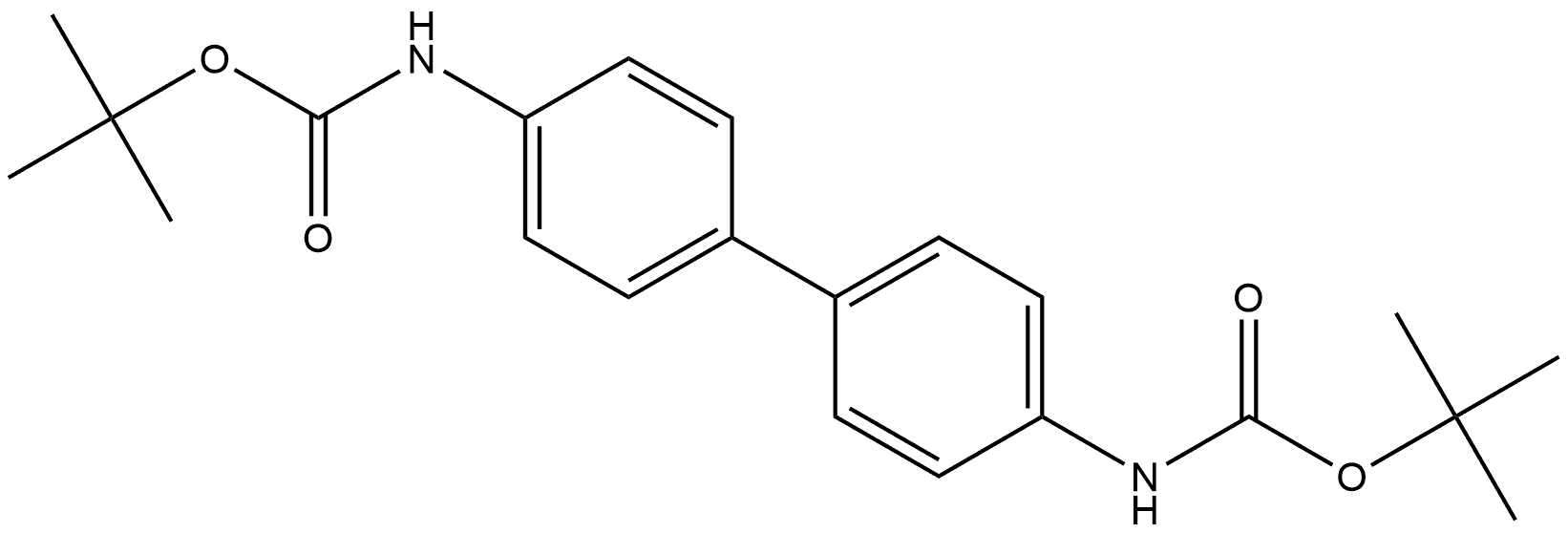 C,C′-Bis(1,1-dimethylethyl) N,N′-[1,1′-biphenyl]-4,4′-diylbis[carbamate] Structure