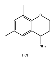 2H-1-Benzopyran-4-amine, 3,4-dihydro-6,8-dimethyl-, hydrochloride (1:1) 구조식 이미지