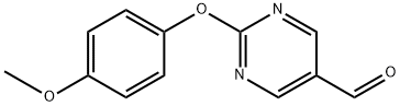 2-(4-methoxyphenoxy)pyrimidine-5-carbaldehyde Structure