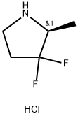 Pyrrolidine, 3,3-difluoro-2-methyl-, hydrochloride (1:1), (2S)- Structure