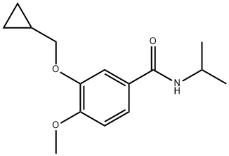 3-(Cyclopropylmethoxy)-4-methoxy-N-(1-methylethyl)benzamide Structure