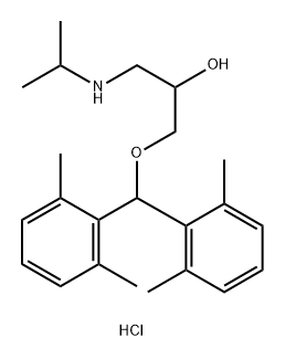 Xipranolol hydrochloride 구조식 이미지