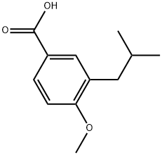 4-Methoxy-3-(2-methylpropyl)benzoic acid Structure
