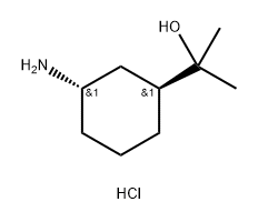 Cyclohexanemethanol, 3-amino-α,α-dimethyl-, hydrochloride (1:1), (1S,3S)- Structure