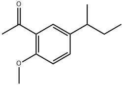 1-[2-Methoxy-5-(1-methylpropyl)phenyl]ethanone Structure