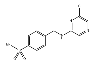 4-(((6-chloropyrazin-2-yl)amino)methyl)benzenesulfonamide Structure