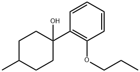 4-methyl-1-(2-propoxyphenyl)cyclohexanol Structure