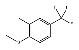 methyl(2-methyl-4-(trifluoromethyl)phenyl)sulfane Structure