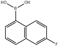 6-Fluoronaphthalene-1-boronic acid Structure