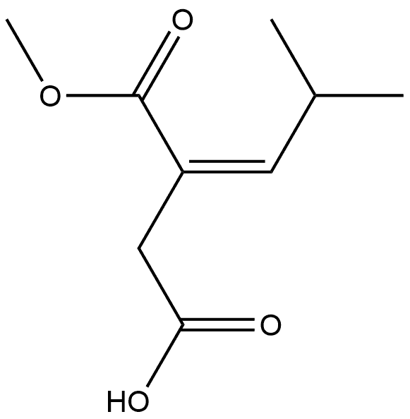 (Z)-3-(methoxycarbonyl)-5-methylhex-3-enoic acid Structure