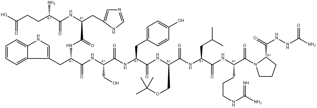 (Glu1,D-Ser(tBu)6,Azagly10)-LHRH Structure