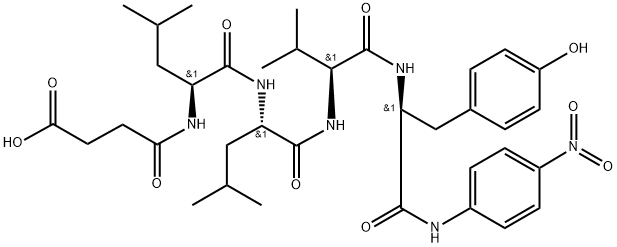 SUC-LEU-LEU-VAL-TYR-PNA Structure