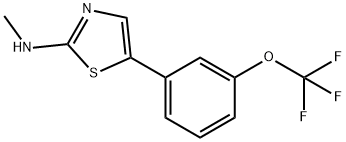 N-methyl-5-(3-(trifluoromethoxy)phenyl)thiazol-2-amine Structure