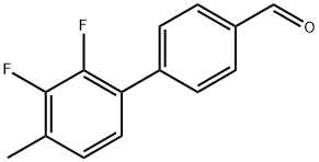 2',3'-Difluoro-4'-methyl-[1,1'-biphenyl]-4-carbaldehyde Structure