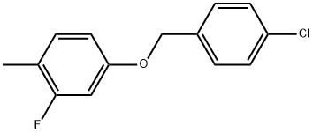 4-[(4-Chlorophenyl)methoxy]-2-fluoro-1-methylbenzene Structure