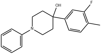 4-(3-Fluoro-4-methylphenyl)-1-phenyl-4-piperidinol Structure