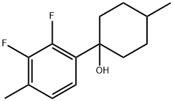 1-(2,3-difluoro-4-methylphenyl)-4-methylcyclohexanol Structure