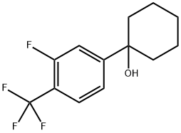 1-(3-fluoro-4-(trifluoromethyl)phenyl)cyclohexanol Structure