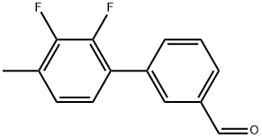 2',3'-Difluoro-4'-methyl[1,1'-biphenyl]-3-carboxaldehyde Structure