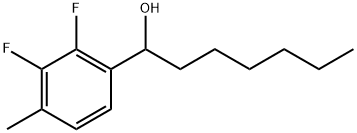 2,3-Difluoro-α-hexyl-4-methylbenzenemethanol Structure