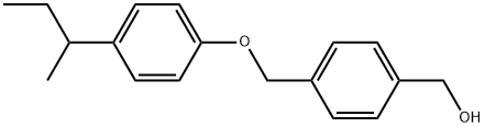 4-[[4-(1-Methylpropyl)phenoxy]methyl]benzenemethanol Structure