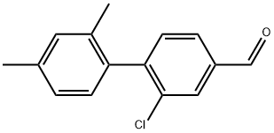 2-Chloro-2',4'-dimethyl[1,1'-biphenyl]-4-carboxaldehyde Structure