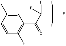 2,2,3,3,3-Pentafluoro-1-(2-fluoro-5-methylphenyl)-1-propanone Structure