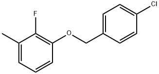 1-[(4-Chlorophenyl)methoxy]-2-fluoro-3-methylbenzene Structure