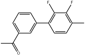 1-(2',3'-Difluoro-4'-methyl[1,1'-biphenyl]-3-yl)ethanone Structure