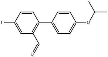 4-Fluoro-4'-(1-methylethoxy)[1,1'-biphenyl]-2-carboxaldehyde Structure