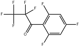 2,2,3,3,3-Pentafluoro-1-(2,4,6-trifluorophenyl)-1-propanone Structure