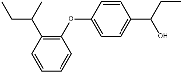 α-Ethyl-4-[2-(1-methylpropyl)phenoxy]benzenemethanol Structure