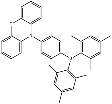 10-(4-(dimesitylboryl)phenyl)-10H-phenoxazine Structure