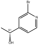 4-Pyridinemethanol, 2-bromo-α-methyl-, (αR)- 구조식 이미지