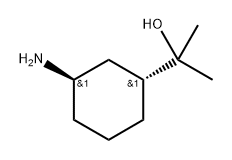 (1R,3R)-3-Amino-α,α-dimethylcyclohexanemethanol Structure