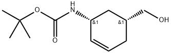 (1R, 5R)-5-tert-Butoxycarbonylamino-cyclohex-3-enecarboxylic acid ethyl ester Structure