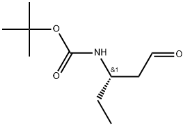 tert-butylN-[(3S)-1-oxopentan-3-yl]carbamate Structure