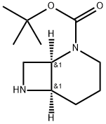 (1R, 6R)-2,7-Diaza-bicyclo[4.2.0]octane-2-carboxylic acid tert-butyl ester Structure