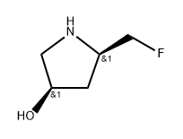 (3R,5R)-5-(fluoromethyl)pyrrolidin-3-ol Structure