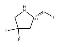 (S)-4,4-difluoro-2-(fluoromethyl)pyrrolidine Structure