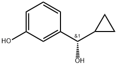 (S)-3-(cyclopropyl(hydroxy)methyl)phenol Structure