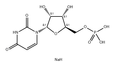Uracil, 1-α-D-ribofuranosyl-, 5'-(dihydrogen phosphate), disodium salt (8CI) Structure