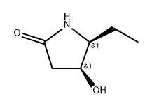 (4S,5S)-5-Ethyl-4-hydroxypyrrolidin-2-one 구조식 이미지